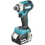 MAKITA DTD201RTJ 18V LXT accu-slagschroevendraaier 1/4" 210Nm in Makpac II (2x 5,0Ah accu + lader)