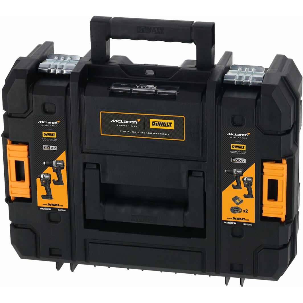 DeWALT DCF85ME2GT Visseuse a choc sans fil McLaren 1/4 (206Nm/18V/2x1,7Ah) Tstak