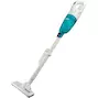 MAKITA CL117FDX2 12Vmax cordless bagless hoover, transparent blue capsule, with integrated battery
