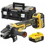 DEWALT DCG405P2-QW 18V Brushless cordless angle grinder 125mm with slide switch in TSTAK case (2x 5.0Ah battery + charger)
