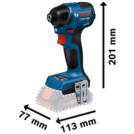BOSCH GDR 18V-220 C cordless impact wrench (without battery and