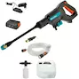 GARDENA AquaClean 24/18V P4A Premium Set nettoyeur à pression sans fil moyen avec kit d'accessoires (1x batterie 2,5Ah + chargeur) - 14800-31