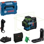 BOSCH GLL 12V-100-33 CG laser croix vert sans fil en L-BOXX 136 (1x 2.0Ah batterie + chargeur) - 0601065401