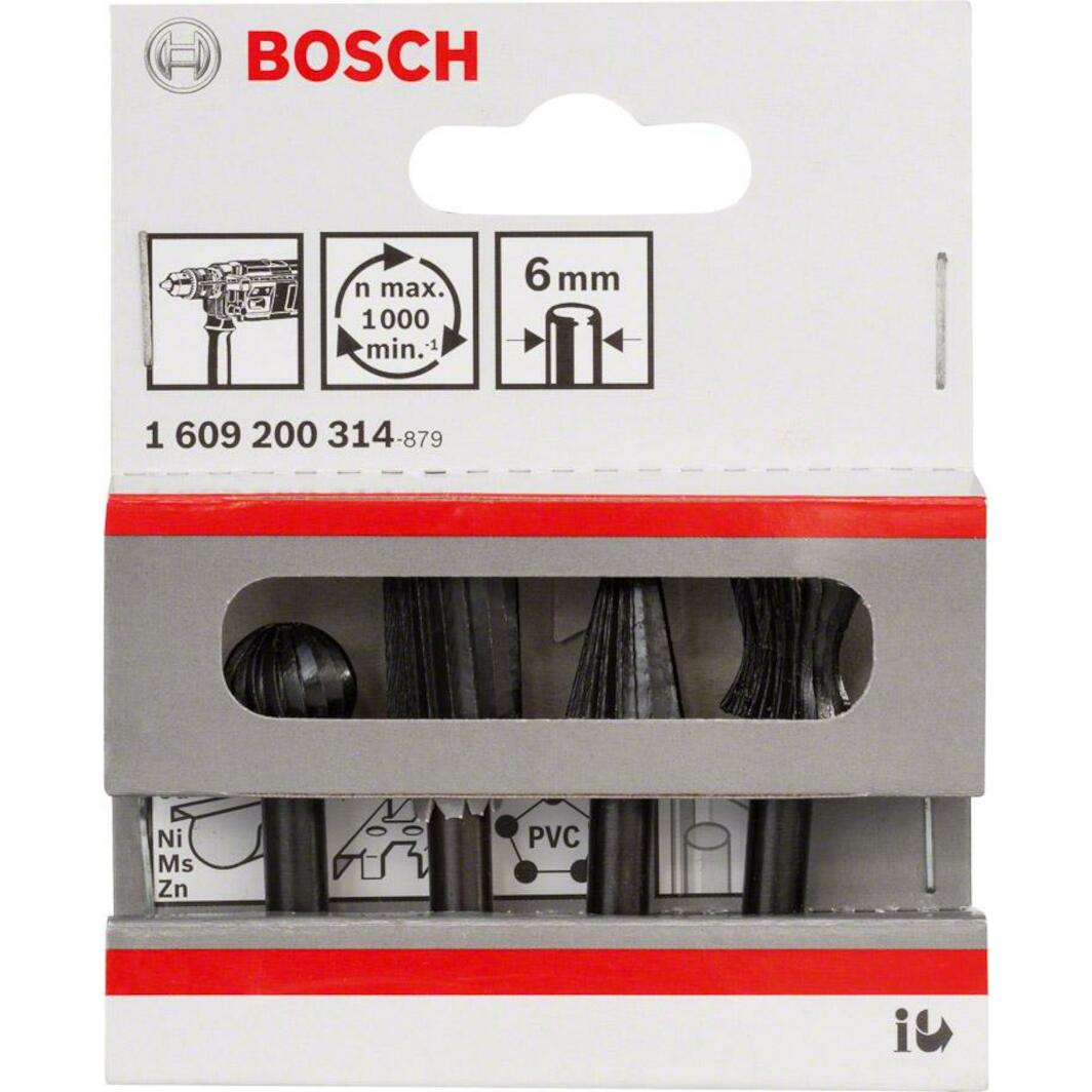 Bosch Groen Files Set 5-piece  Vijlenset 200mm 5 Stuks: Platte Vijl Halfronde Vijl Ronde Vijl Vierkante Vijl Driehoekige Vijl 1600a02zb0 4053423255515