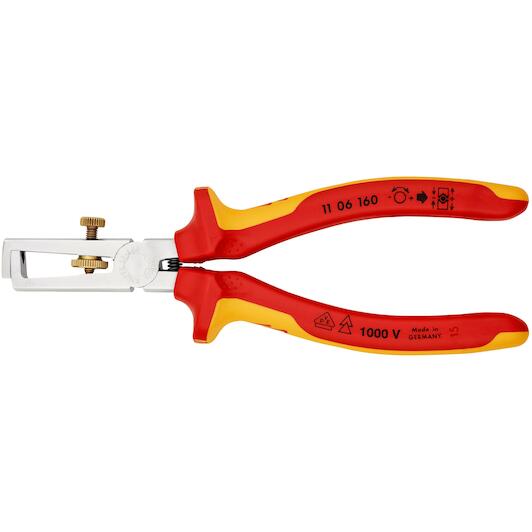 Knipex Afstriptang 160mm VDE-Gecertificeerd - Professioneel Gereedschap Voor Elektriciens