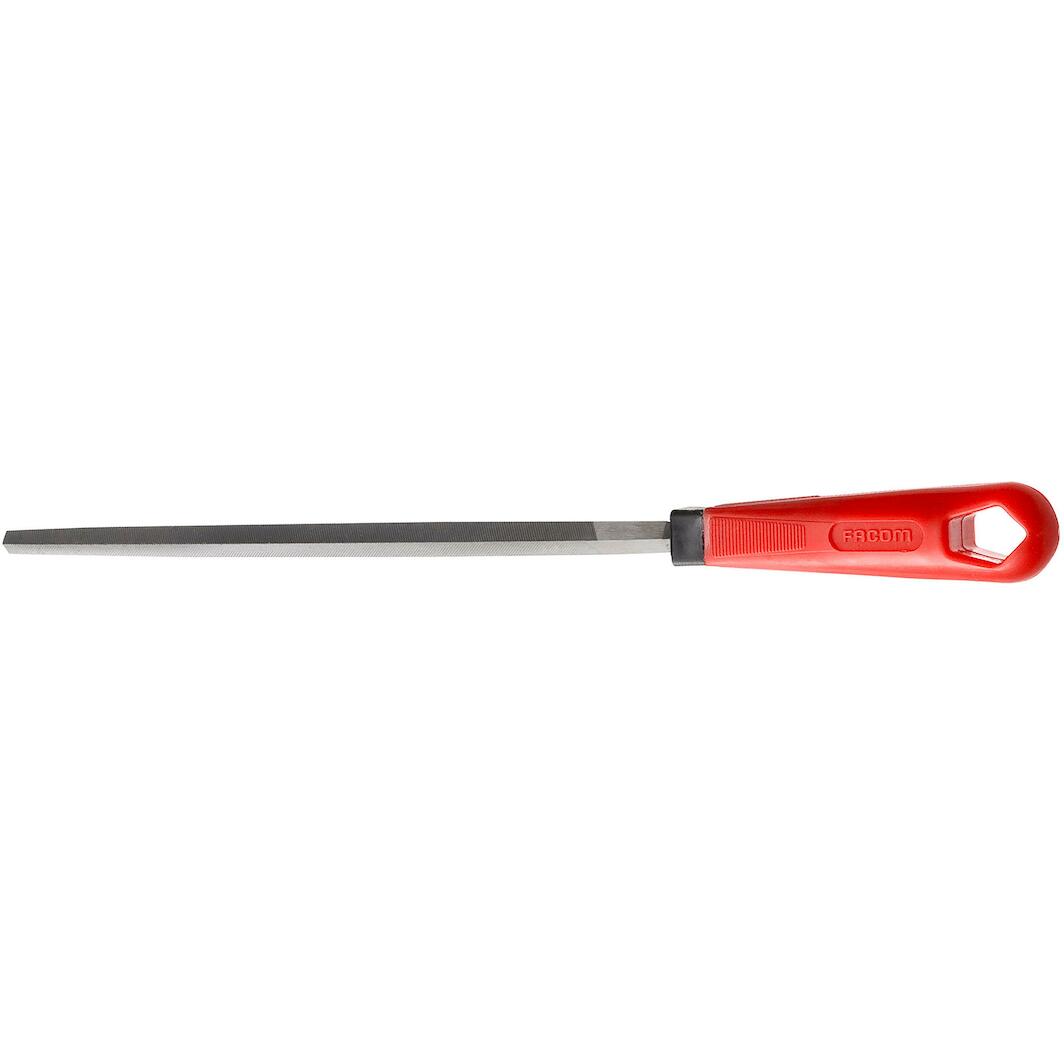 LIBRATON 25,5 cm platte metalen vijl, metalen vijl, koolstofstalen vijl met ergonomische handgreep, handvijl voor metaal, metaalbewerking, hout, kunststof, platte vijl voor raffinage, vormgeven en