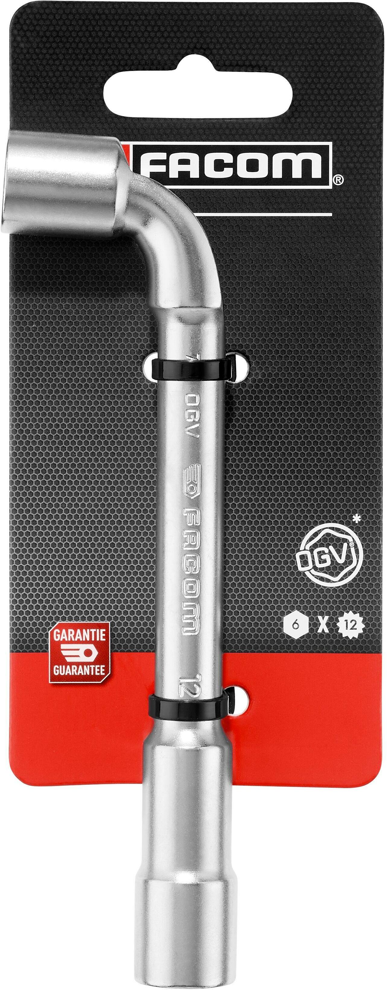 Clé à Pipe Facom 10mm Débouchée Forgée - Fabriquée En France, Isolée