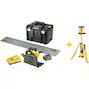 DEWALT DCS520T2R-QW 54V XR FLEXVOLT accu-invalzaag 59mm 165mm in TSTAK met geleiderail (2x 6,0Ah accu + lader)