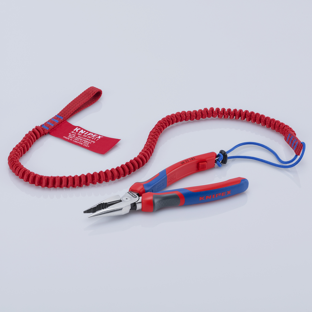 KNIPEX 08 22 185 Pince Universelle Multifonctions 185mm Bi-Matière - Outil Robuste Pour Travaux Précis