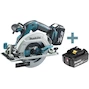 MAKITA Scie circulaire sans fil 18V LXT 57mm 165mm en MAKPAC (2x batterie 5.0Ah + chargeur) - DHS680RTJ