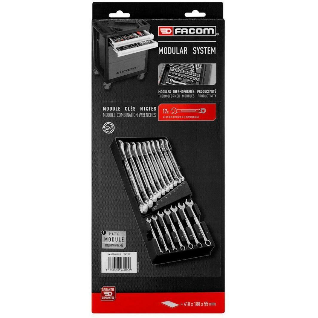Facom Set van 4 Ringsteeksleutels E-TORX