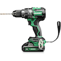 HIKOKI DV18DCWHZ 18V cordless hammer drill in HSC II case (2x 4.0Ah battery + charger)