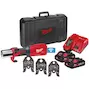 MILWAUKEE M18 ONEBLHPT-302C V-SET FORCE LOGIC ONE-KEY Outil de presse sans fil et sans balais + mâchoires 3V en mallette (2x 3.0Ah batterie + chargeur) - 4933478308