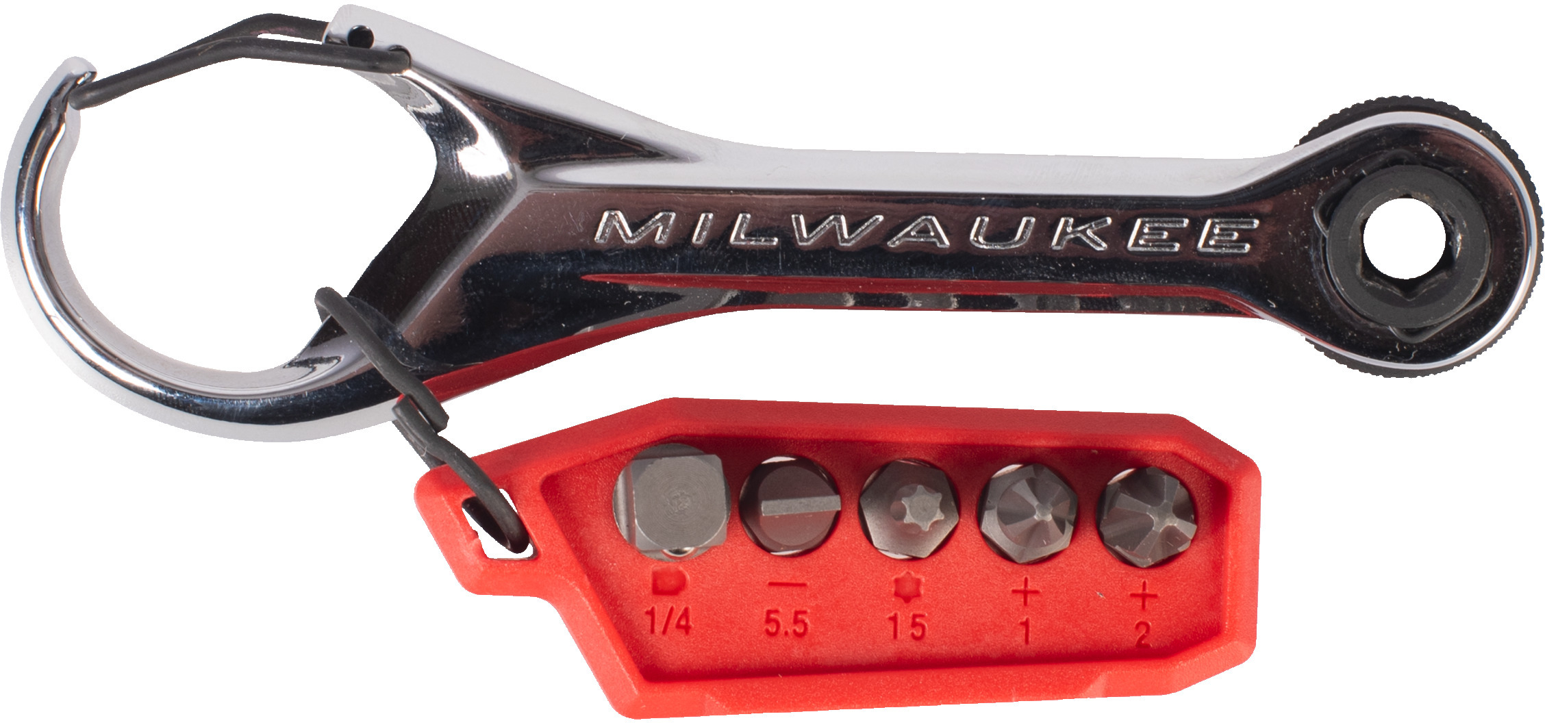 MILWAUKEE 4932498792 mini-ratel multi-bit 7-in-1 | Klium.be