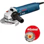 BOSCH GWS 1400 angle grinder 125 mm + diamond wheel in storage case - 0601824900