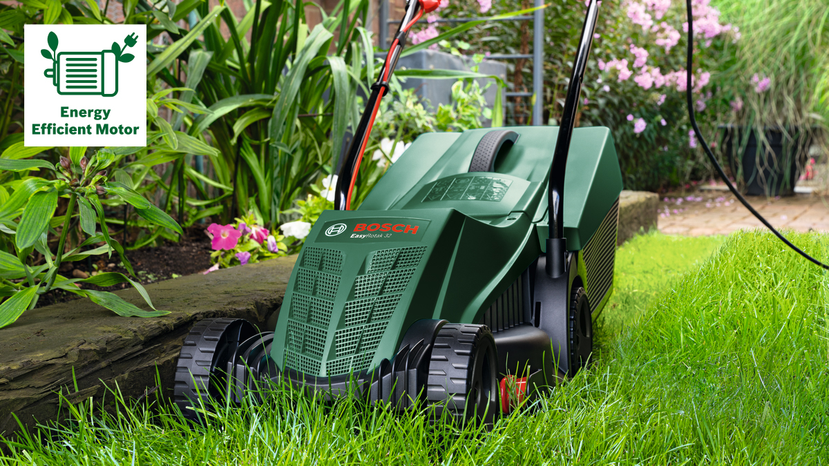 Electric Lawn Mower Rotak 650 Review Bosch AdvancedRotak 40-650