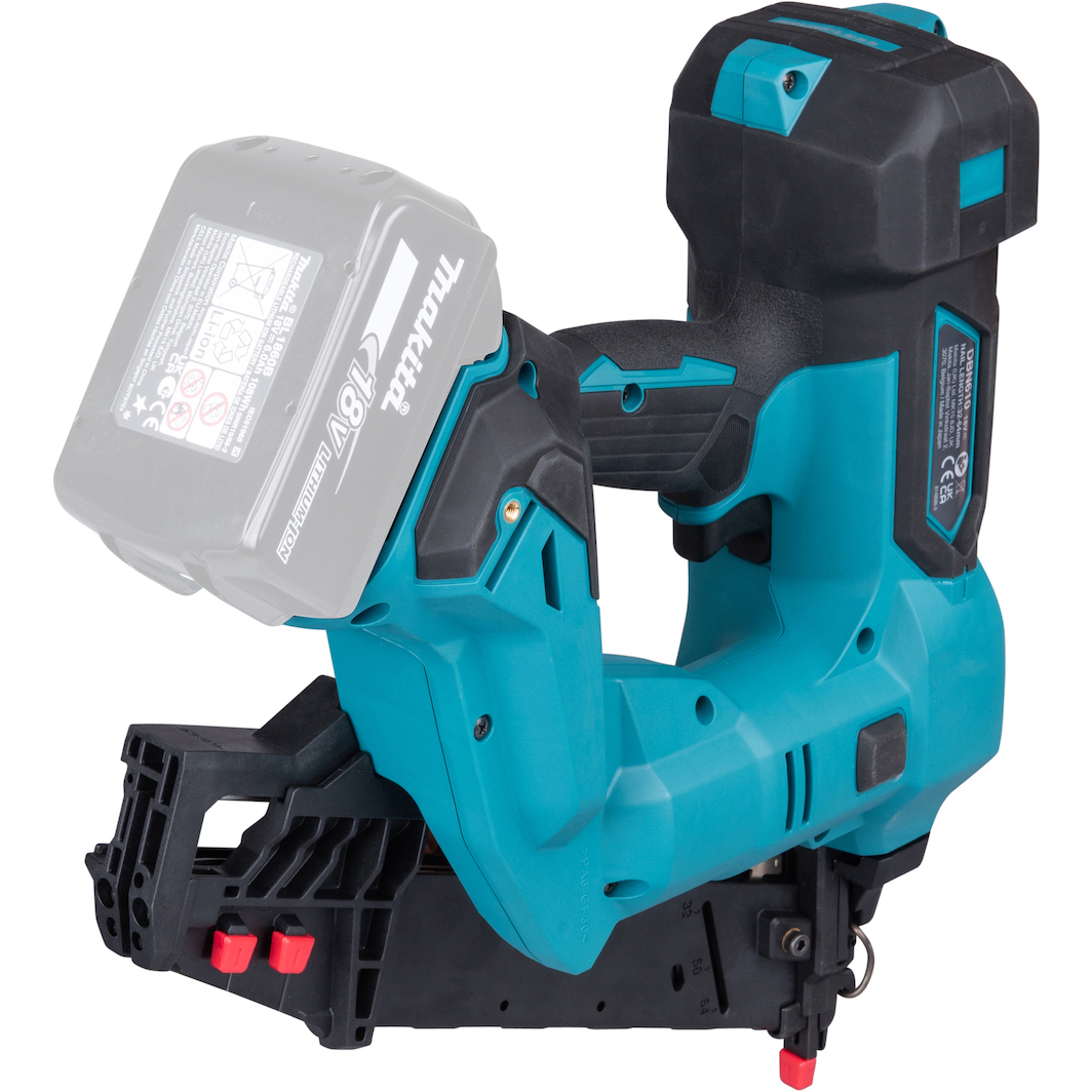 Katsu Fit-Bat Accu-nagelpistool, 21 V, 2-in-1 brad-nietmachine en nietmachine, 35 schoten per minuut, voor bekleding, timmerman- en houtbewerkingsprojecten (batterij niet inbegrepen