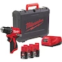 MILWAUKEE M12 BLDDRC-203C perceuse-visseuse sans fil 40Nm en mallette (3x 2.0Ah batterie + chargeur) - 4933499685
