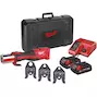 MILWAUKEE M18 BLHPT-202C TH-SET FORCE LOGIC Outil de presse sans fil et sans balais + 3 mors profilés TH en mallette (2x 2.0Ah batterie + chargeur) - 4933451135