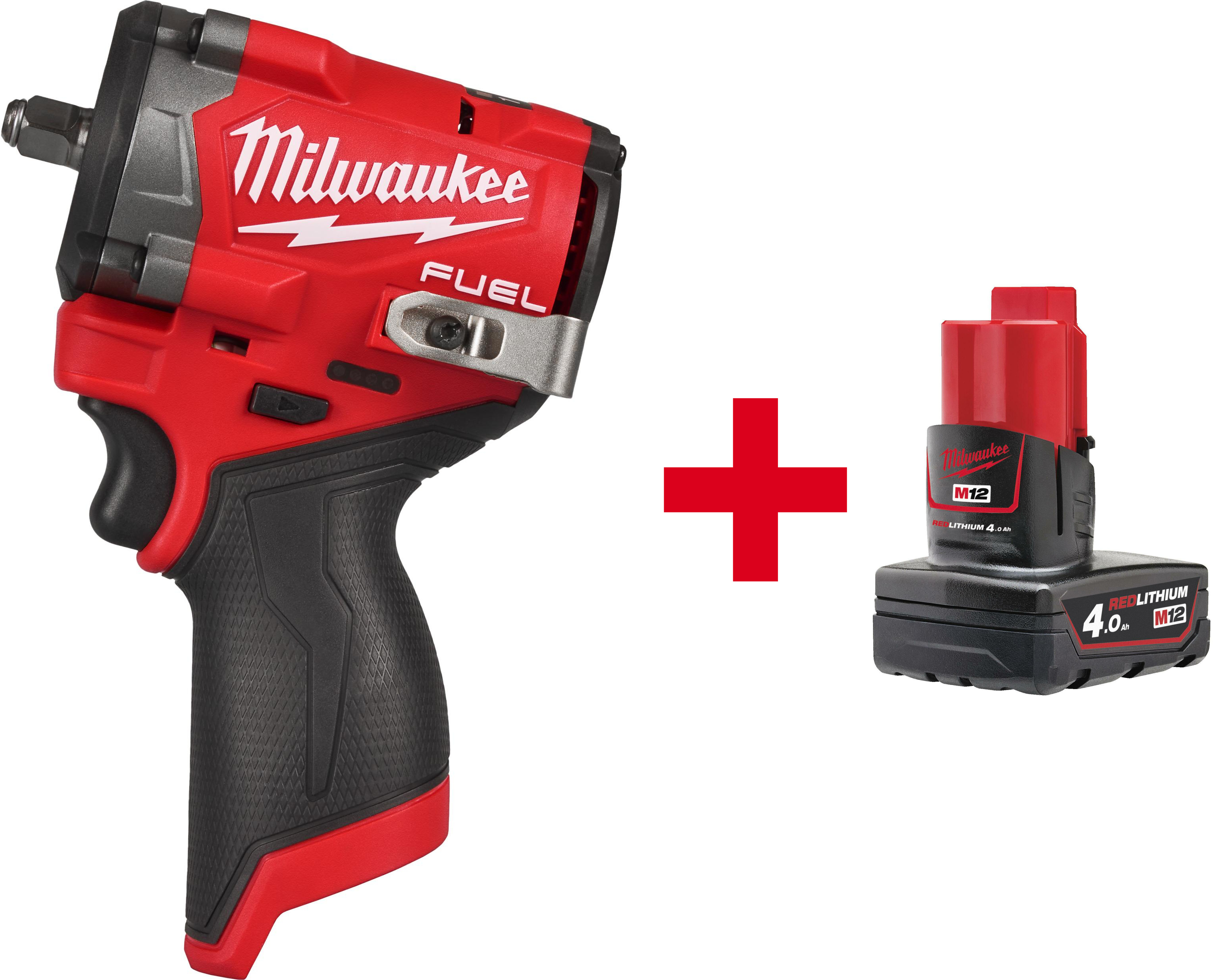 MILWAUKEE M12 FCIWF38G3-0 clé à chocs compacte sans fil 3/8" avec anneau de friction en boîte carton (sans batterie ni chargeur) - 4933493451