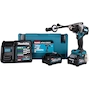 MAKITA HP001GM201 40Vmax XGT accu-klopboorschroefmachine in MAKPAC (2x 4,0Ah accu + lader)