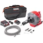 RIDGID K-46 SinkSnake Pistolet sans fil 18V avec ressort IC 8mm x 7,6m + jeu d'outils T-250 dans une mallette de transport (1x batterie 2,5Ah + chargeur) - 78068