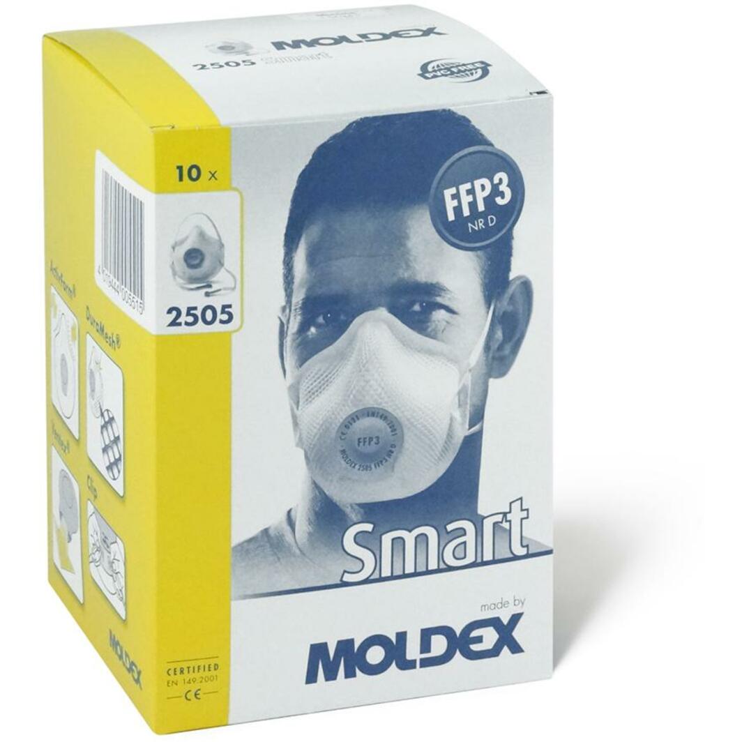 MOLDEX 2505 Smart FFP3 NR D dust mask with Ventex Klima valve - 250501 ...