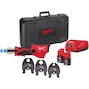 MILWAUKEE M12 ONEHPT-202C V-Set ONE-KEY cordless pressing tool with 3 V pressing jaws in case (2x 2.0Ah battery + charger) - 4933481034