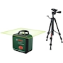 BOSCH PLL 360-1G Set laser de ligne vert sans fil + trépied 1.2m dans une valise de rangement (1x batterie 2.0Ah, rechargeable par USB) - 0603663M01