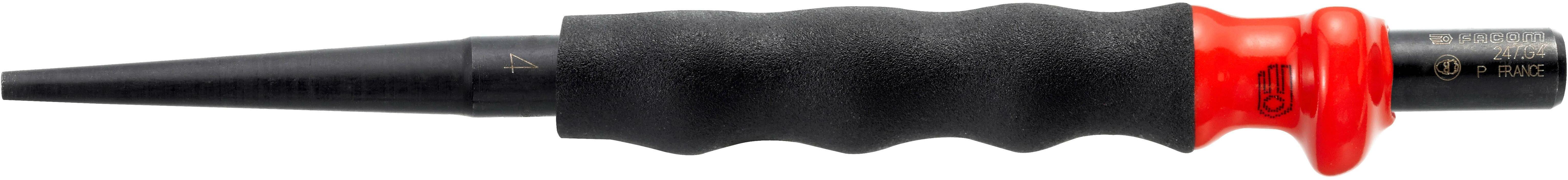 Facom 247.G4 Sheathed Nail / Taper Punch – 3.9mm Tip X 185mm Long, Comfort Grip Handle
