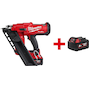 MILWAUKEE M18 FFN-502C FUEL accu-nagelpistool 9Ga in transportkoffer (2x 5,0Ah accu + lader) - 4933471404