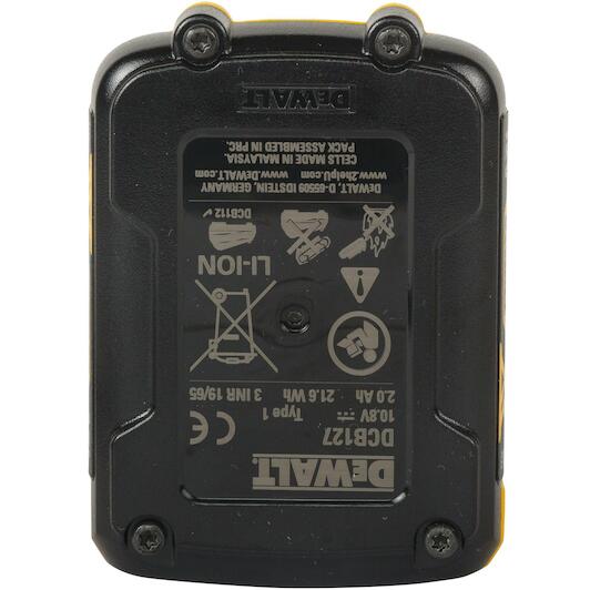 DEWALT DCB127 XJ 12V XR Li ion battery 2.0Ah Klium