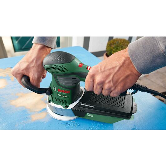 BOSCH PEX 400 AE 370W eccentric sander in case 06033A4000 Klium