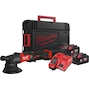 MILWAUKEE M18 FROP21-502X FUEL excentrische accu-polijstmachine 21mm schuuruitslag in HD Box (2x 5,0Ah accu + lader) - 4933478837