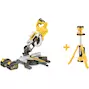 DEWALT DCS777T2-QW Scie à onglets coulissante XR 54V FLEXVOLT 216mm (2 x batterie 6.0Ah et chargeur rapide)