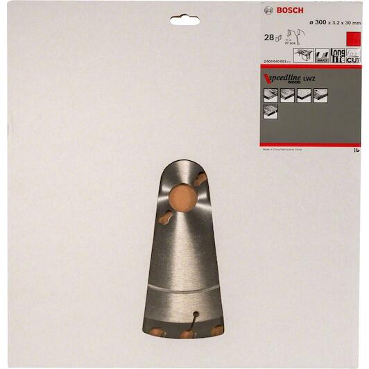 BOSCH 2608640681 circular saw blade Speedline Wood 300 x 30 x 3.2 mm 28T Klium