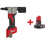 MILWAUKEE M12 BPRT-0 subcompacte accu-blindklinknageltang (zonder accu en lader) - 4933464404