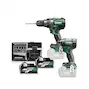 HIKOKI KC18DCWBZ 18V accu-machineset 2-delig DV18DC + WH18DC in HSC III koffer (2x 5,0Ah accu + lader)