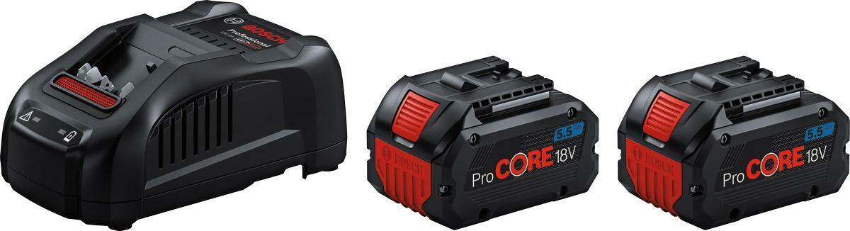 Kit de Baterias Bosch EXPERT 2x EXBA18V-55 Cargador GAL 12V/18V-80