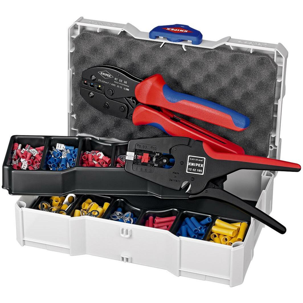 KNIPEX 97 90 22 krimp-assortiment voor kabelverbinders in TANOS MINI