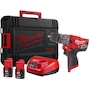 MILWAUKEE M12 FPDX-202X Perceuse à percussion sans fil sous-compacte FUEL avec tête interchangeable en HD Box (2x 2.0Ah batterie + chargeur) - 4933464136