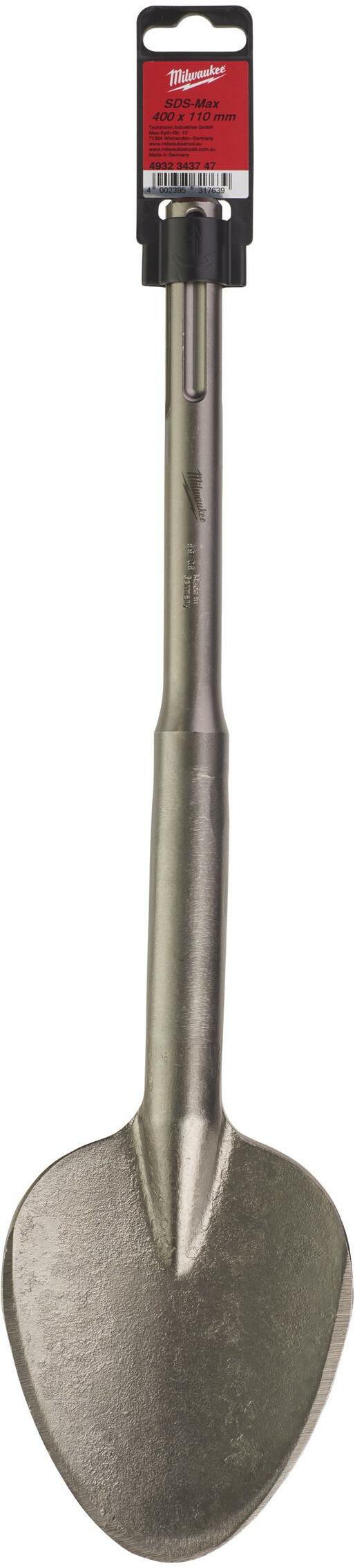 WERHE ® Professionele HEX28 spadebeitel 35 x 400 mm zeshoekige houder 28 mm voor breekhamer platte spadebeitel beitel