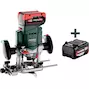 METABO OFV 18 LTX BL 12 accu-bovenfreesmachine in metaBOX 340 (2x 5,5Ah accu + lader) - 601743660