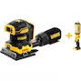 DEWALT DCW200N-XJ Ponceuse de surface sans fil 18V XR Brushless 1/4 de feuille (sans batterie ni chargeur)