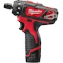 MILWAUKEE M12 BD-202C subcompacte accu-schroevendraaier in transportkoffer (2x 2,0Ah accu + lader) - 4933441900