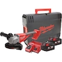 MILWAUKEE M18 BLSAG125XPD-402X haakse accu-slijper 125mm met peddelschakelaar in HD Box (2x 4,0Ah accu + lader) - 4933492646