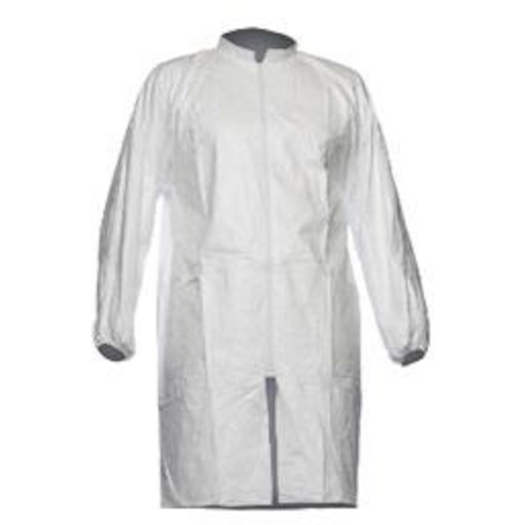 Tyvek 500 PL309 disposable lab coat with zip white XL Clothing size XL ...